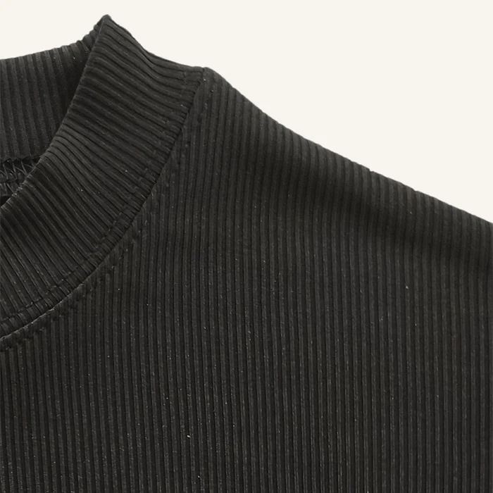 Clarence Men’s Ribbed High-Neck T-Shirt