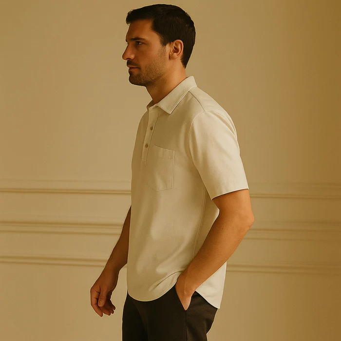 Casablanca Linen Polo Shirt