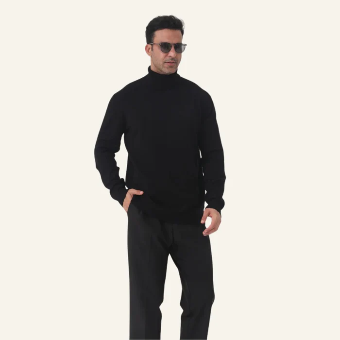 Old Money High-Neck Men's Pullover Sweater – Milani