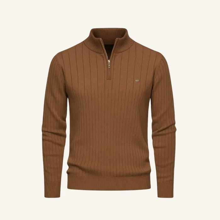 Verri Men's High-Neck Zip Sweater