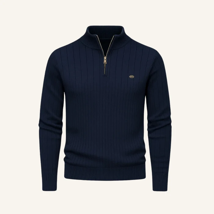 Verri Men's High-Neck Zip Sweater