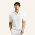 Valence Men’s Half-Zip Polo Shirt – Old Money
