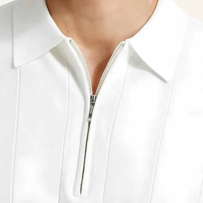 Valence Men’s Half-Zip Polo Shirt – Old Money