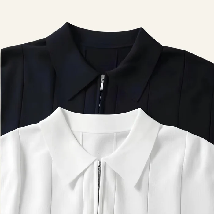 Valence Men’s Half-Zip Polo Shirt – Old Money