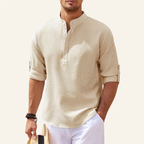 Ascot Men’s Striped Linen Shirt – Old Money