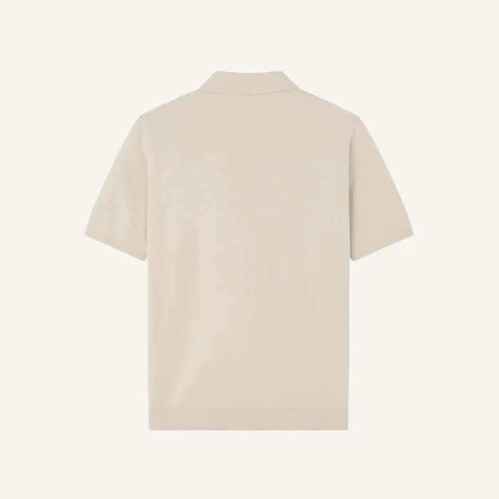 Montelle Striped Knit Polo Shirt