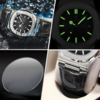 Black Leather Aventri Luxe Watch