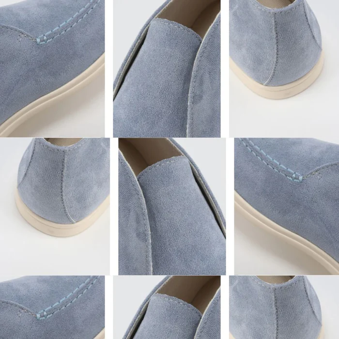 Tuccili Men’s High-Top Suede Loafer Moccasins