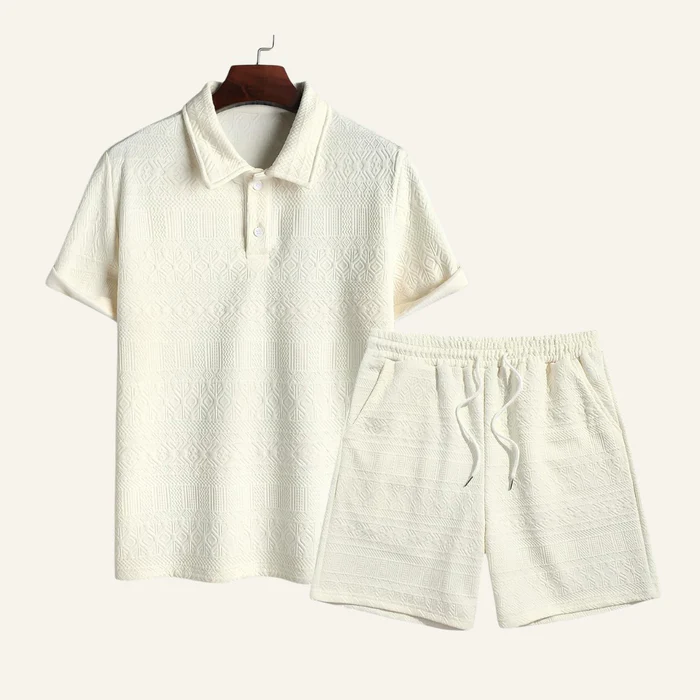 Old Money Jacquard Geometrik Men's Set