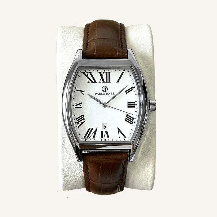 Aventri Raez Tempus Leather Watch