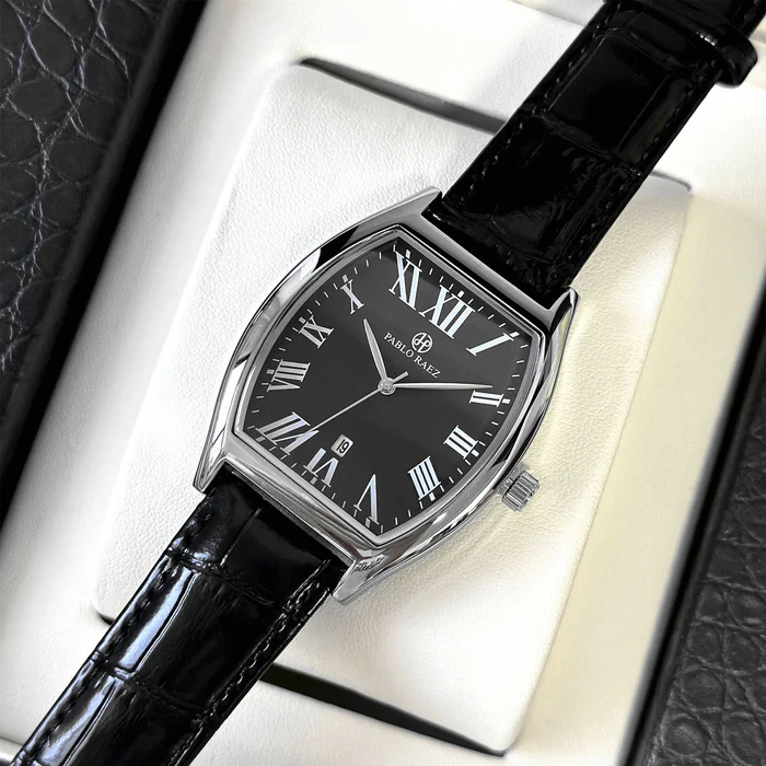 Aventri Raez Tempus Leather Watch